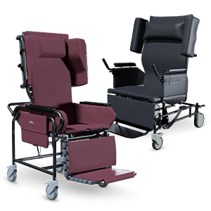 Two different models of positioning wheelchairs