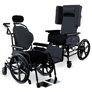 Two different models of rehabilitation wheelchairs