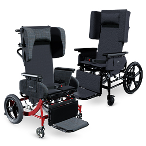 Two different models of transport wheelchairs