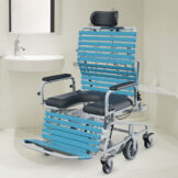 Revive Bariatric Shower Commode Wheelchair Revive Bariatric Shower Commode Wheelchair Lifestyle