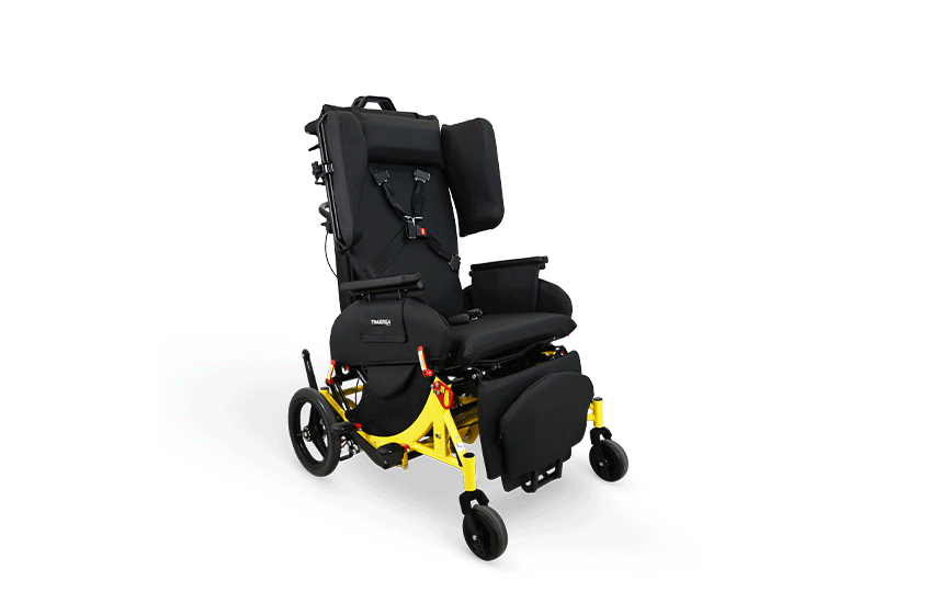 GIF of the Traversa Transport Wheelchair by Broda